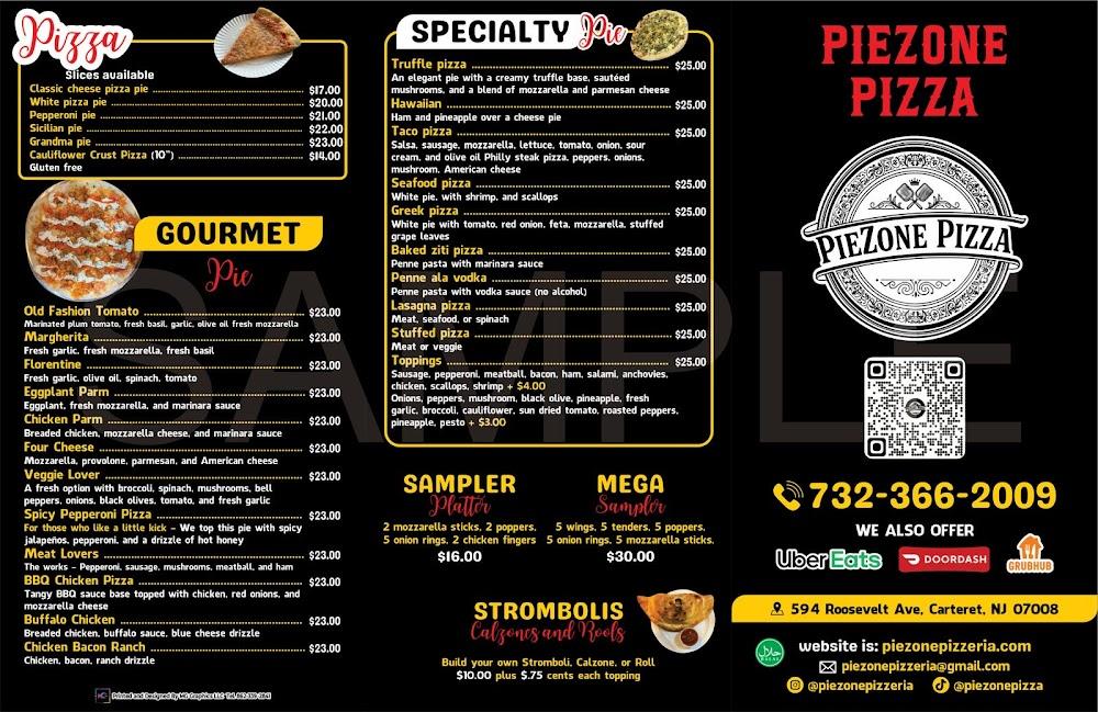 PieZone Pizza Menu image 2